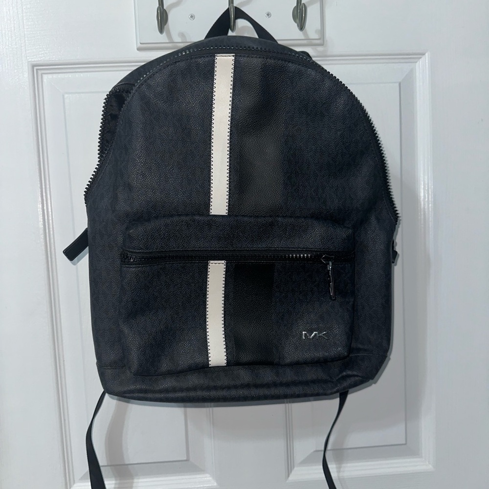Michael Kors Black and White Men's Backpack